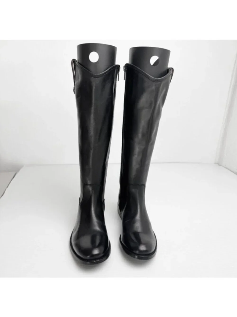 Frye Melissa Inside Zip Boot Tall Leather Riding Shoe Black Womens Size 6